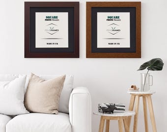 Photo Frame with Black Mount Square Picture Poster Frames Wall Hanging Gallery Wall Art Display Home Decor Mother’s Day Gifts
