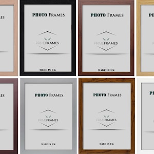 Handmade Wooden Photo Frame: MDF Wood Finish, Perspex Front