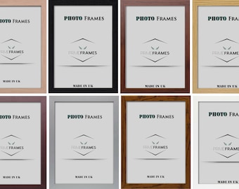 Handmade Wooden Photo Frame: MDF Wood Finish, Perspex Front