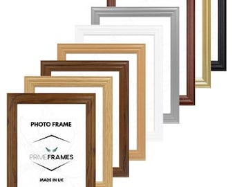 Picture Frame Antique Style MDF Wood Photo Poster Frames Various Colours & Sizes Wall Hanging Gallery Display Home Decor Wedding Gift