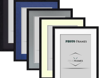 Black Picture Frame Poster Photo frame  with Mount A2 A3  A4 A5  Frames