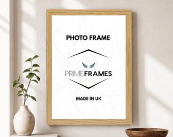 Picture Frame Black White Oak Photo Poster Frames Wall Hanging  Landscape Portrait Various Colours & Sizes