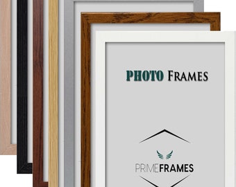 Panoramic Sizes Picture Frame Photo Frames Poster Frame Black White Oak Walnut DarkOak