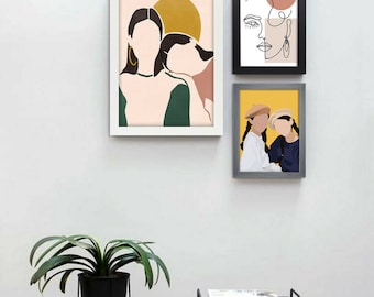 MDF Photo Frame: Black, White, Gray Poster Frames (A1-A5)