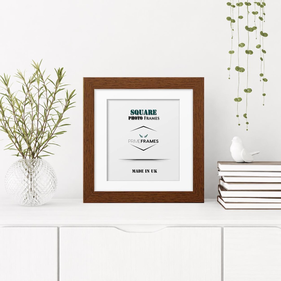 Handmade Square Photo Frame Picture Poster Frame With White Mount