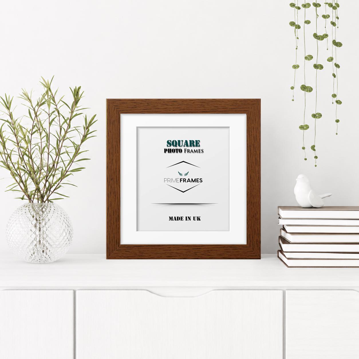 Handmade Square Photo Frame Picture Poster Frame With White Mount