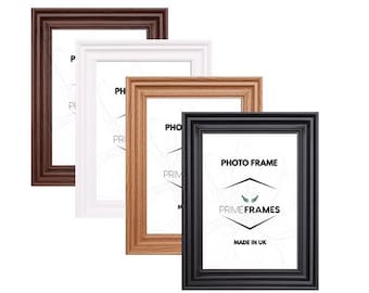 Photo Frame A1-A5 Modern Wal Hanging Swept Black Oak Dark Oak White Picture Frames Wall Art Display Poster Frame  Engagement Gift