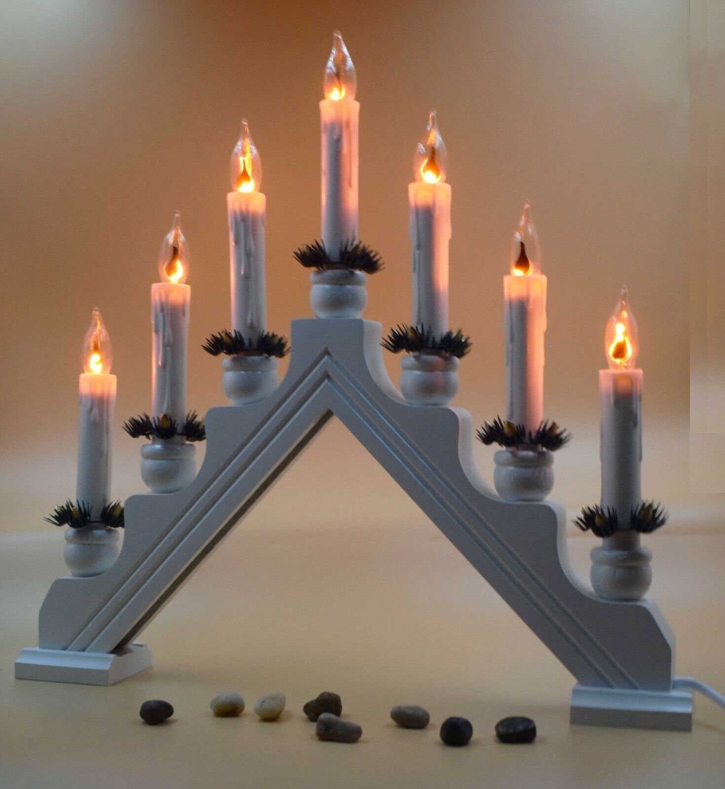 Flickering light bulbs for window candles deals