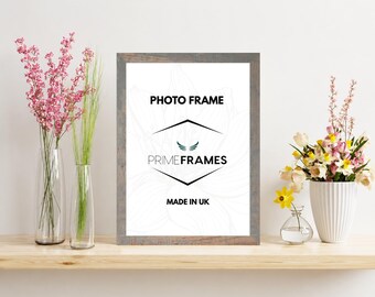 Picture Frame Rustic Silver Oak Photo Frame A1-A5 Poster Frames Landscape Portrait Wall Art Modern Home Décor Christmas Gifts