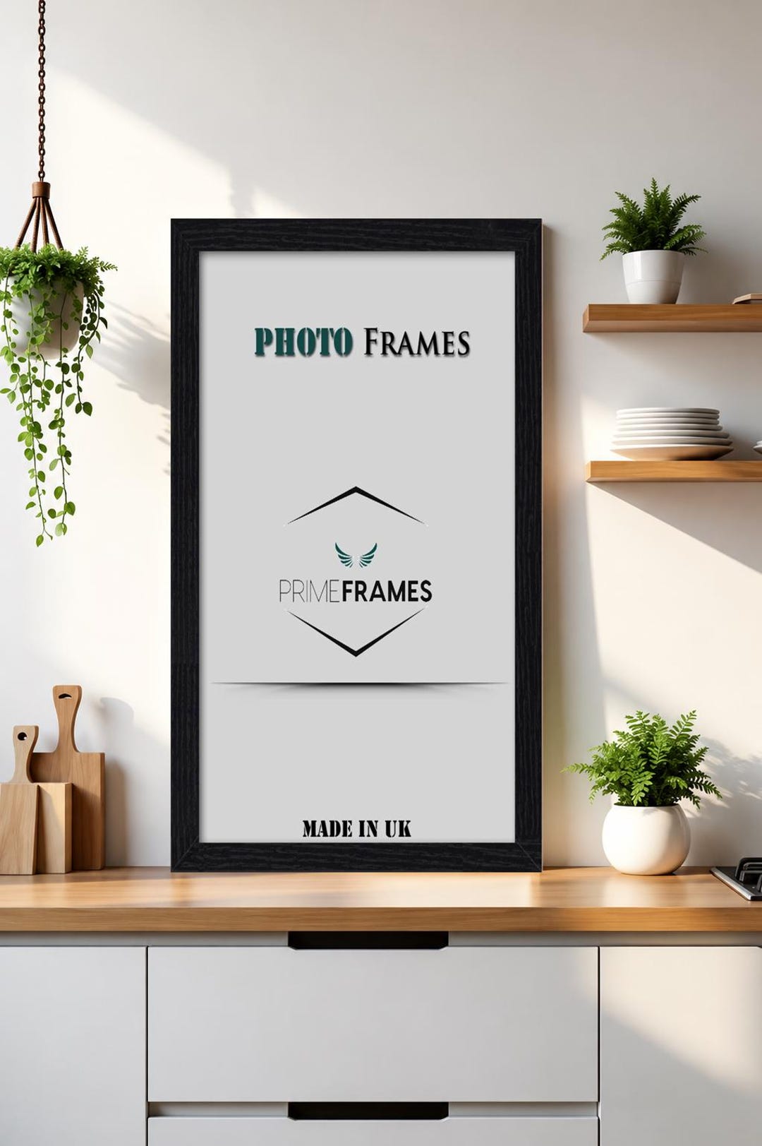 Flat Photo Frames Panoramic Picture Framers Real Wood Poster Frames Oak 30cm x 70cm Acrylic Glass Wall Decoration Frames