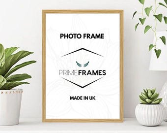 Picture Frame Photo Poster Frames Black White Oak Modern Home Decor Gallery Wall Art Display Landscape Portrait Multiple Sizes & Colours