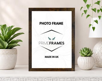 Rustic Photo Frame Modern Style Picture Poster Frames A1-A6 Wall Art Display Gifts for Family Various Colours & Sizes Landscape Portrait