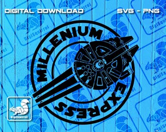 Millennium Express SVG PNG: Craft Cutting Files (Digital Download)
