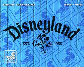 Disneyland Mickey Mouse SVG PNG, Cricut Silhouette (Digital Download)