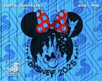 Minnie Mouse Disney 2025 (svg, png, dxf, eps) (Digital Download)