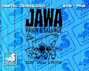Jawa Pawn SVG PNG: Star Wars Inspired Design (Digital Download)