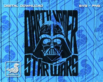 Darth Vader Star Wars SVG PNG: Cricut, Silhouette (Digital Download)
