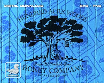 Hundred Acre Woods SVG, PNG (Digital Download)
