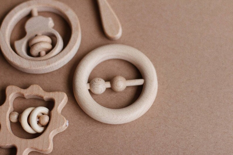 Wooden Rattle - Etsy