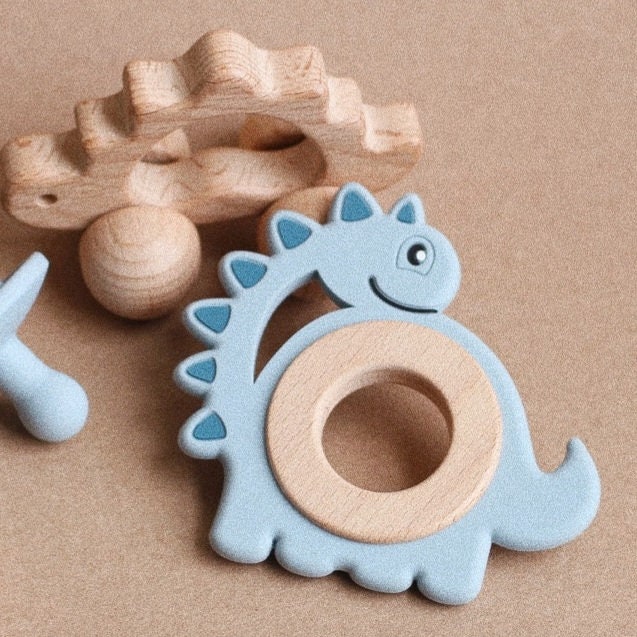 Handmade Moose Rattle & Teether  Moose Teething Toy – The Playful