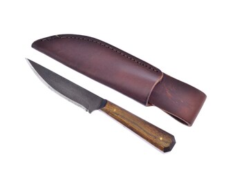 American "Camp Cook" Style Belt and Trade Knife: Handcrafted in Georgia, USA