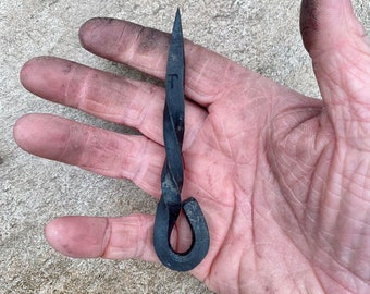 Compact Crafting Awl -Hand forged