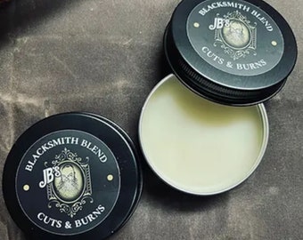 JB's Blacksmith Blend - Natural Balm for Cuts, Burns, Everyday Care, Herbal, All Purpose Healing