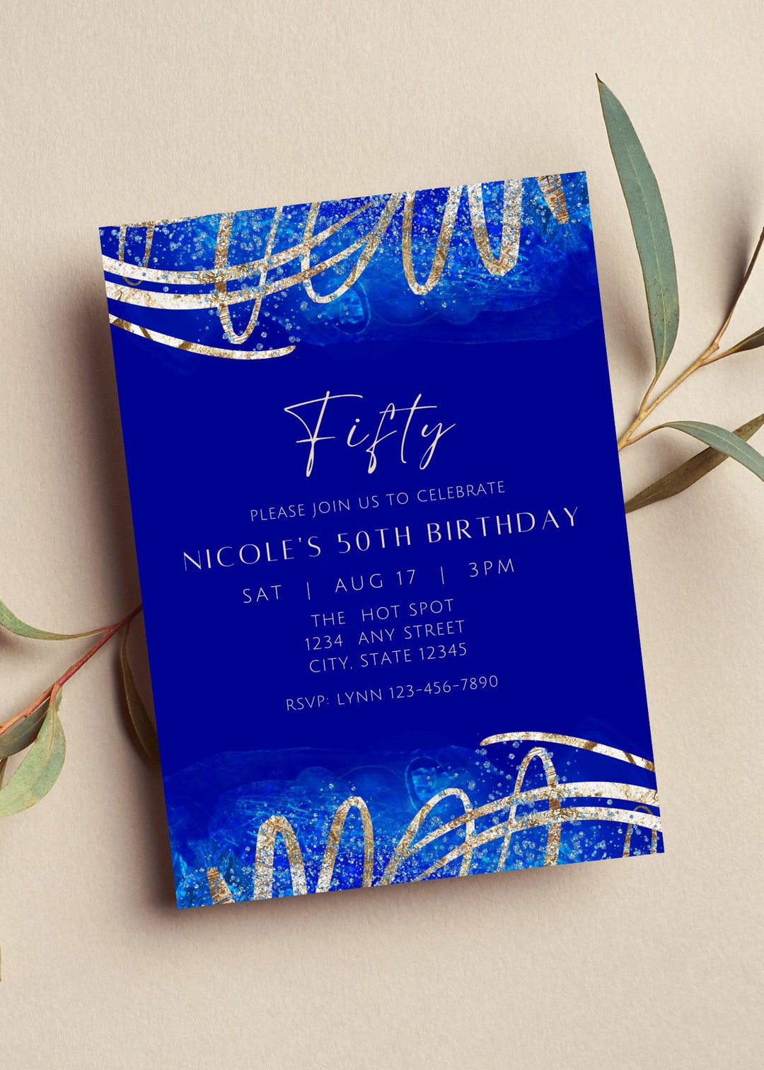 editable-blue-and-gold-invitation-birthday-invitation-etsy