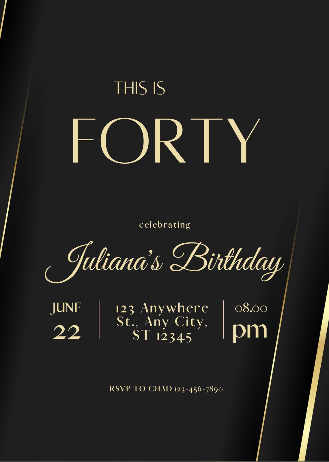 Editable Birthday Party Invitation Email Invitation Text Etsy