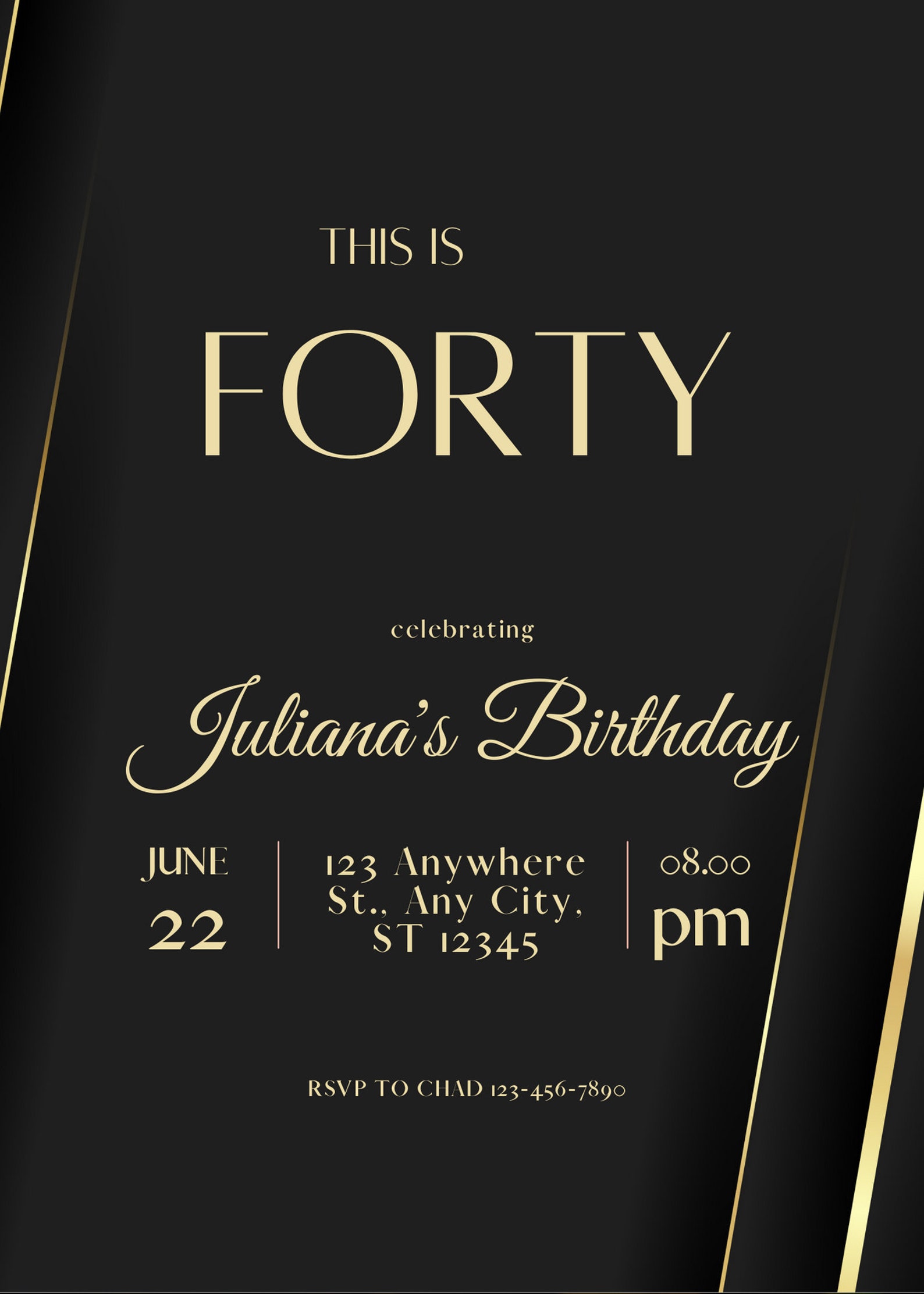 Editable Birthday Party Invitation Email Invitation Text Etsy
