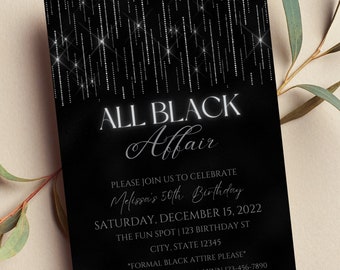 Formal Attire Invitation Etsy