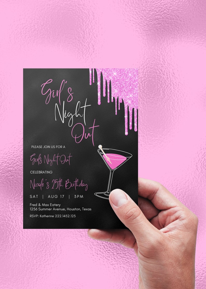 Editable Girls Night Out Invitation, Ladies Night, Girls Night In ...