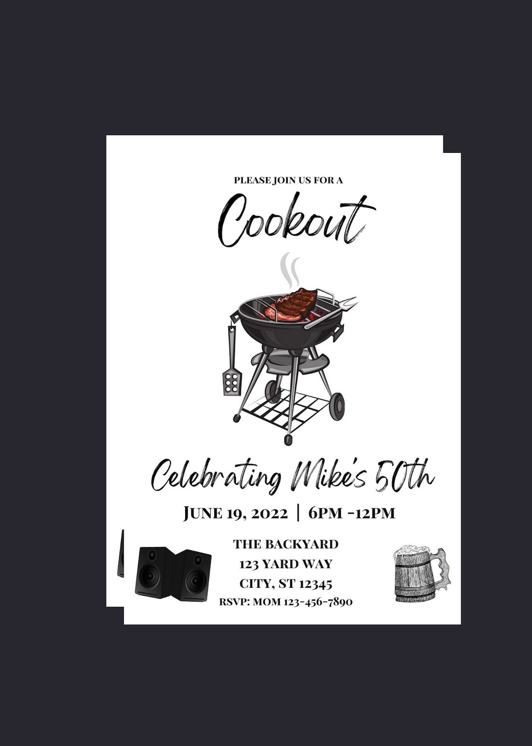 editable-cookout-invitation-birthday-cookout-bbq-invite-digital-download-printable-text-invite-etsy for Free Printable Cookout Invitation Template Editable Cookout Invitation, Birthday Cookout BBQ Invite, Digital Download, Printable, Text Invite - Etsy for Free Printable Cookout Invitation Template