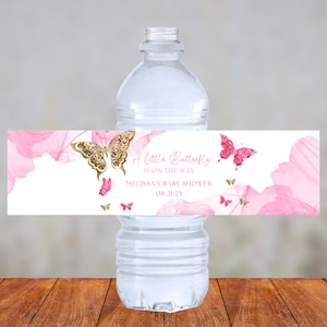 Plantilla imprimible de etiqueta de botella de agua de Lilo y Stitch con  fuente incluida -  España