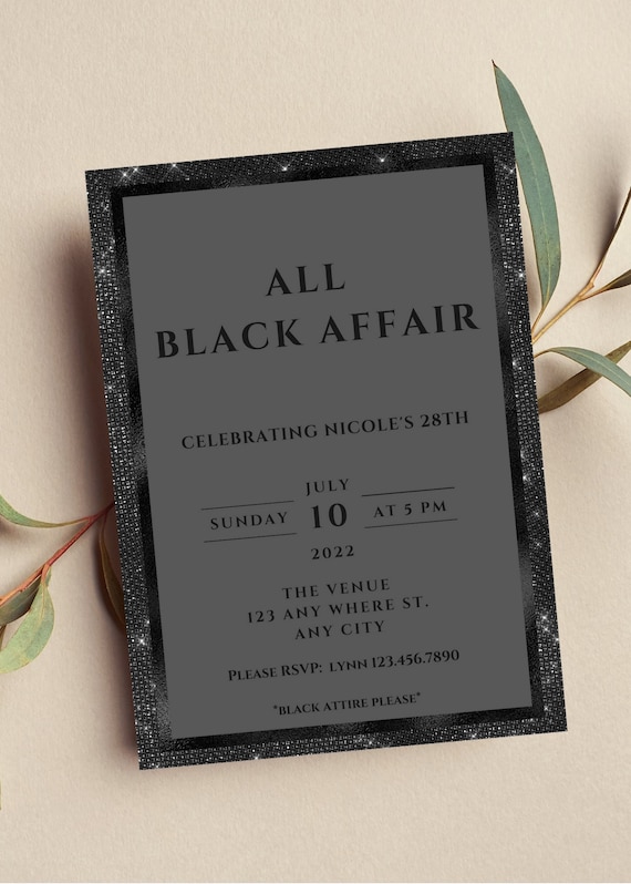 all black affair dress code All Black Dinner Outfit