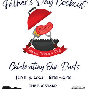 Editable Father's Day Cookout Invitation, Father's Day BBQ Invite ...