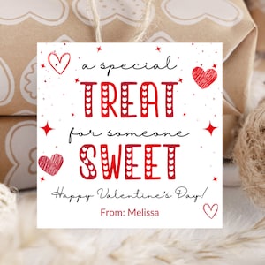 Druckbare A besondere Leckerbissen für jemand Süßen, Valentine Treat Tag, Klassenzimmer Valentines, Favor Tag, Instant Download