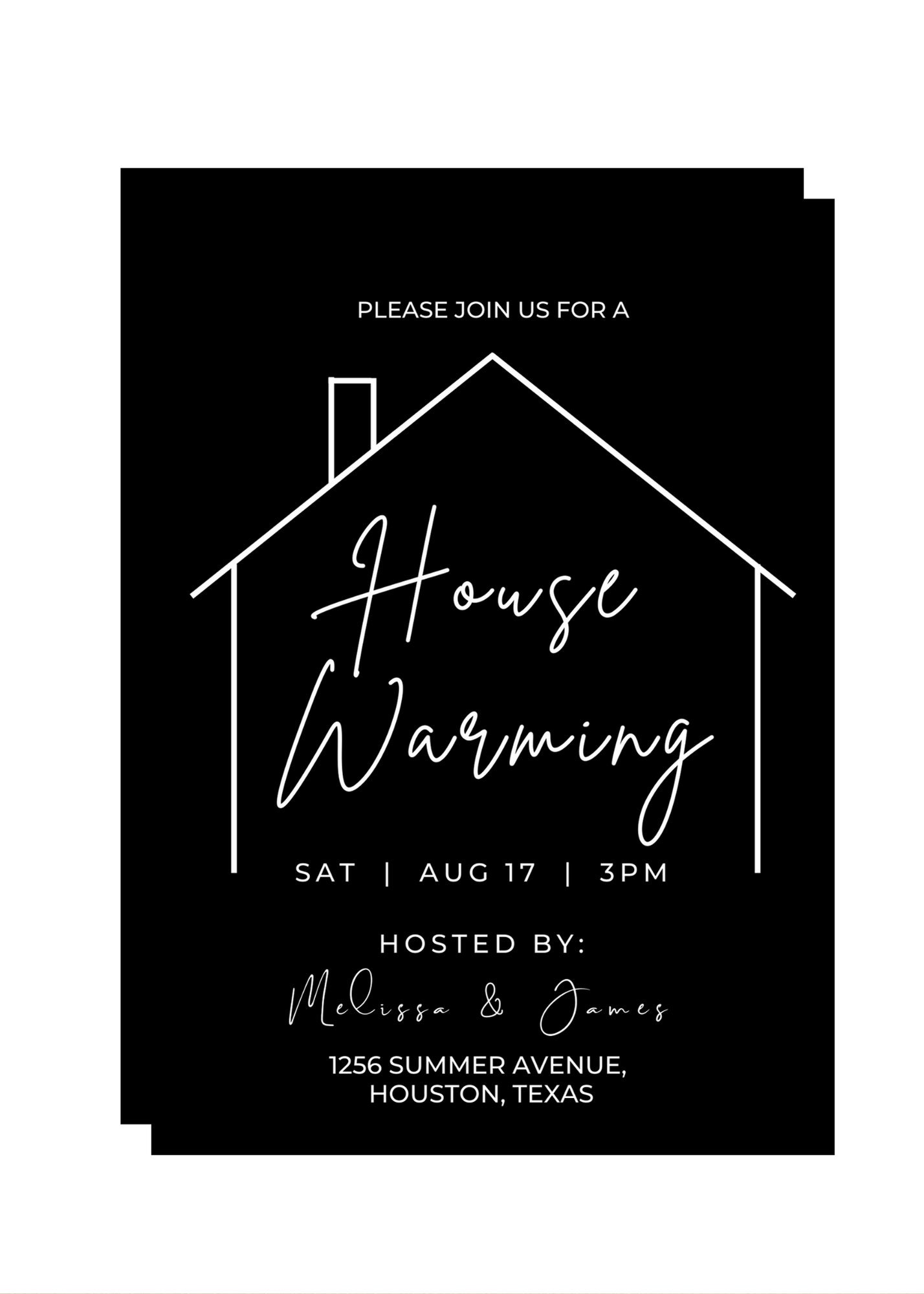Buy Editable House Warming Invitation, House Warming Party, Modern,  Minimalist, Printable or Text Invite Online in India 