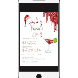 Christmas party invitation template