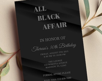 all black affair dress code All Black Dinner Outfit