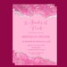 Editable Shades of Pink Invitation, Pink and Silver, Agate Birthday ...