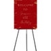 Editable Red and Gold Birthday Welcome Sign, Marble Birthday Welcome ...