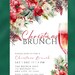 Editable Christmas Brunch Invitation Holiday Brunch, Christmas Cocktail ...