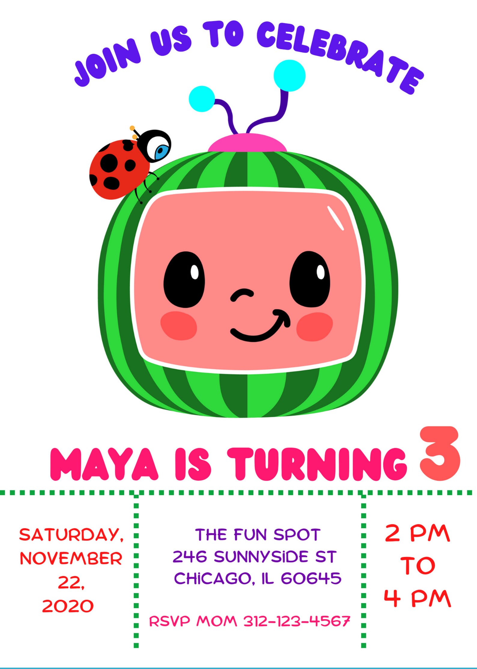 Editable Invitation Birthday Invitation Etsy