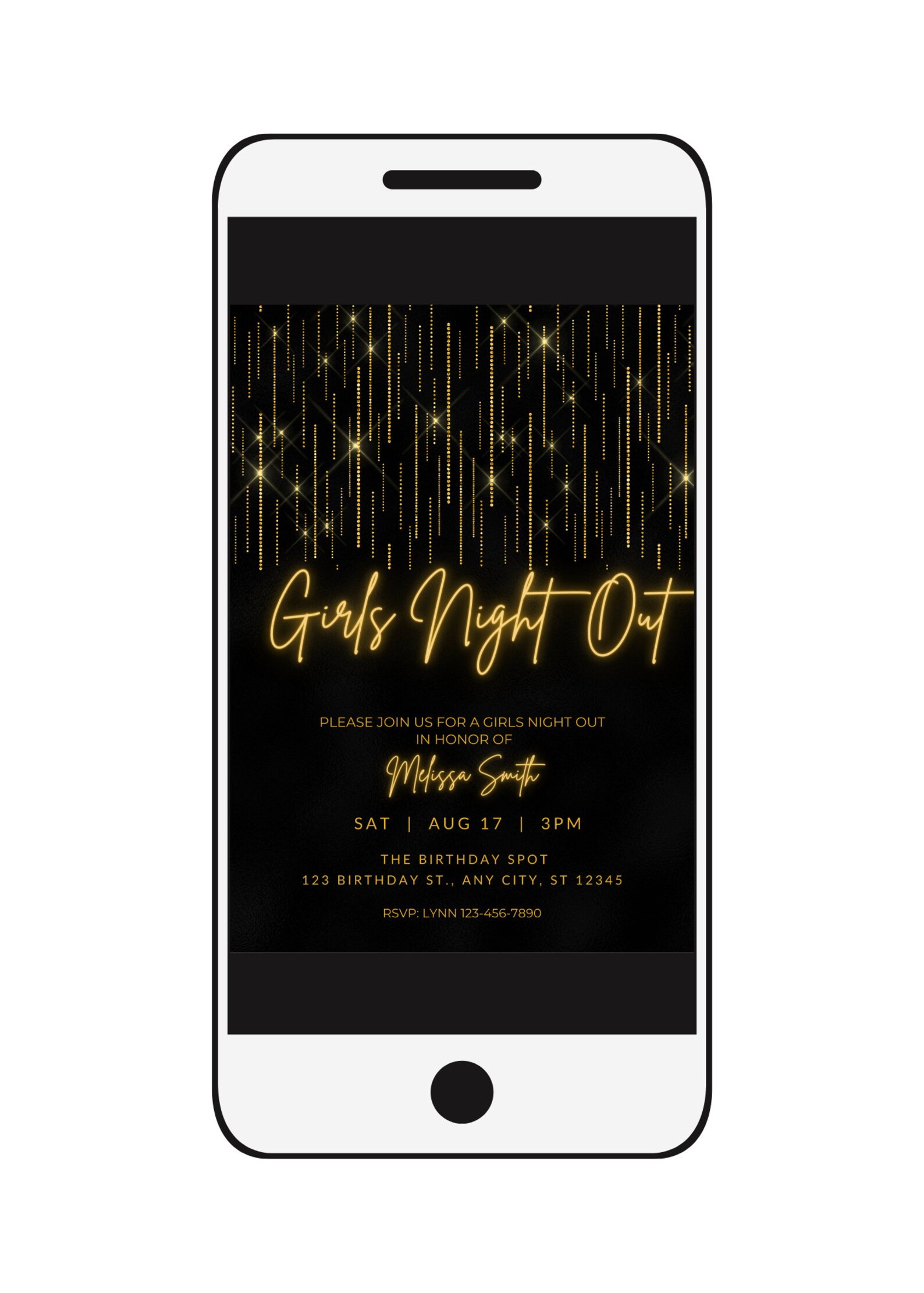 Editable Girls Night Out Invitation, Ladies Night, Girls Night In ...