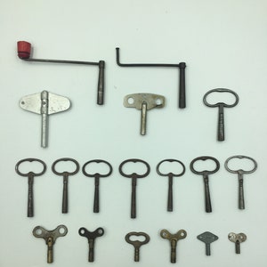 Antique Winding and Setting Clock Keys - Vintage Charm for Your Timepieces (Price is just for one clock key)