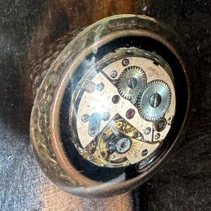Vintage-Inspired Steampunk Gear Ring with Intricate Clockwork Design