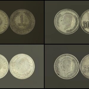 Silver Coins from Turkey: As Is Condition Coin Collection