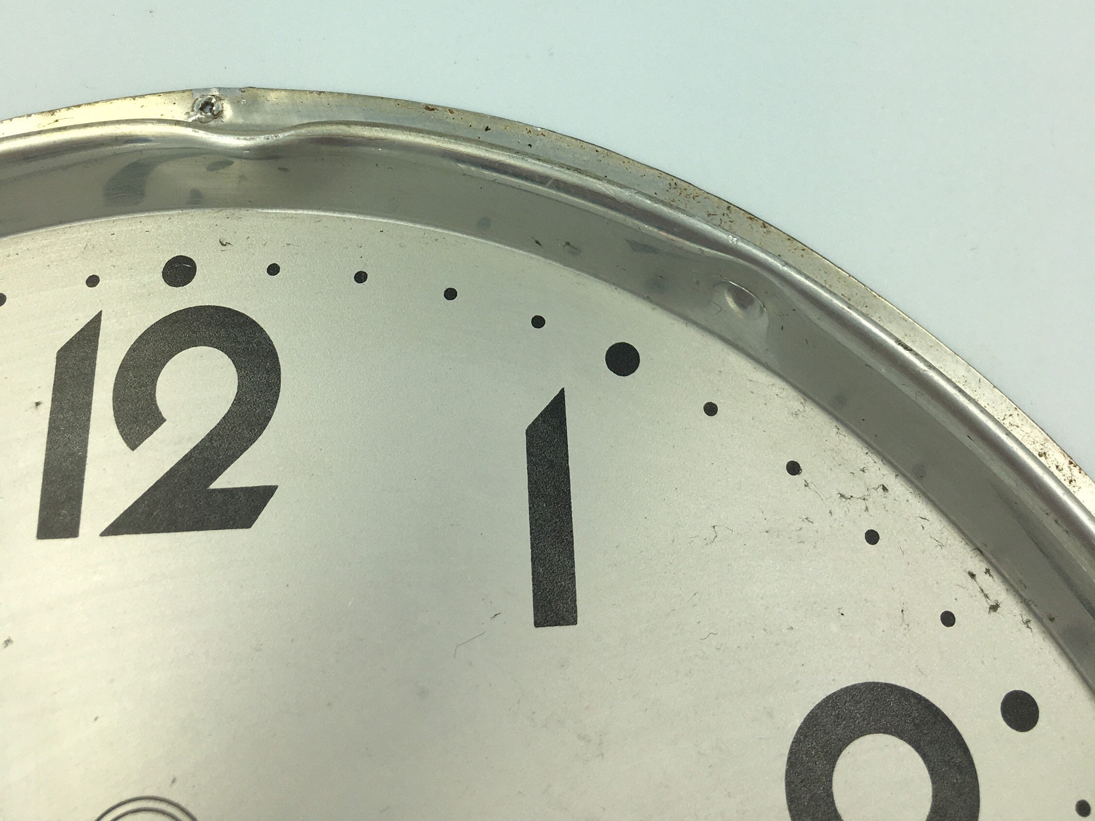 Large Metal Clock Face Clock Parts Vintage Clock Face Steampunk Craft