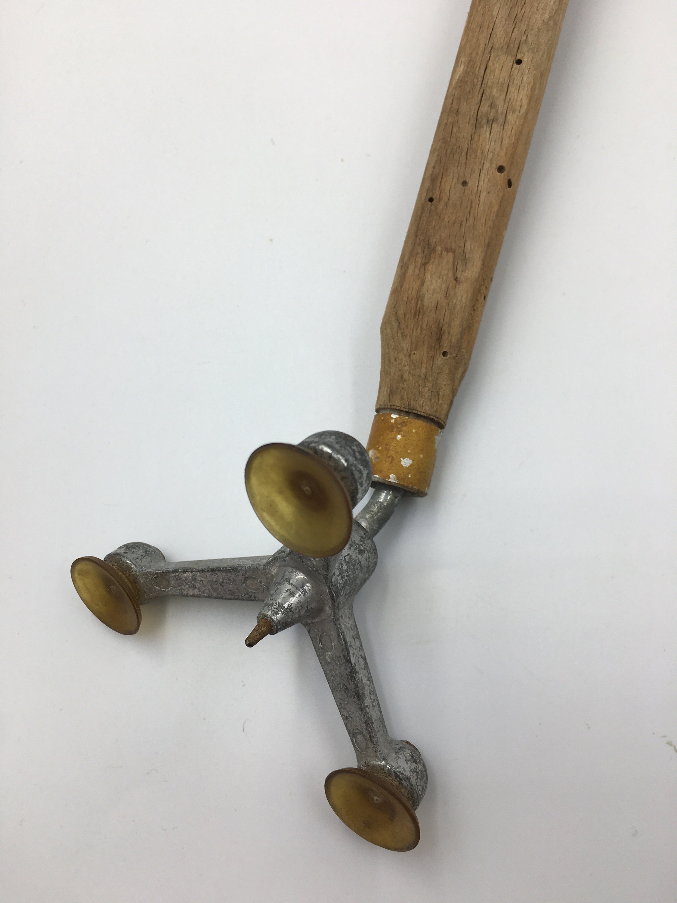 3 Outils Anciens En Laiton Pour Fabrication De Tapis – 2 Poignées Bakélite + 1 Bois